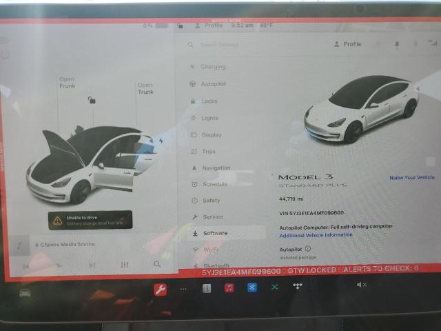 Photo 9 from auction – 2021 TESLA MODEL 3 with VIN 5YJ3E1EA4MF099600