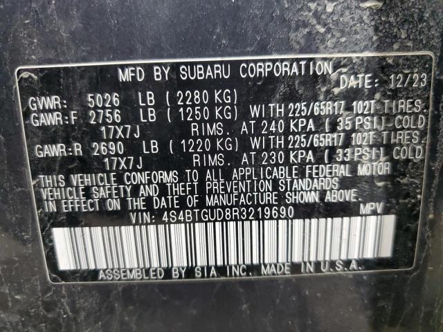 Photo 14 from auction – 2024 SUBARU OUTBACK WI with VIN 4S4BTGUD8R3219690