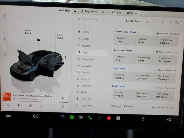 Photo 9 from auction – 2024 TESLA MODEL 3 with VIN 5YJ3E1EB9RF810112