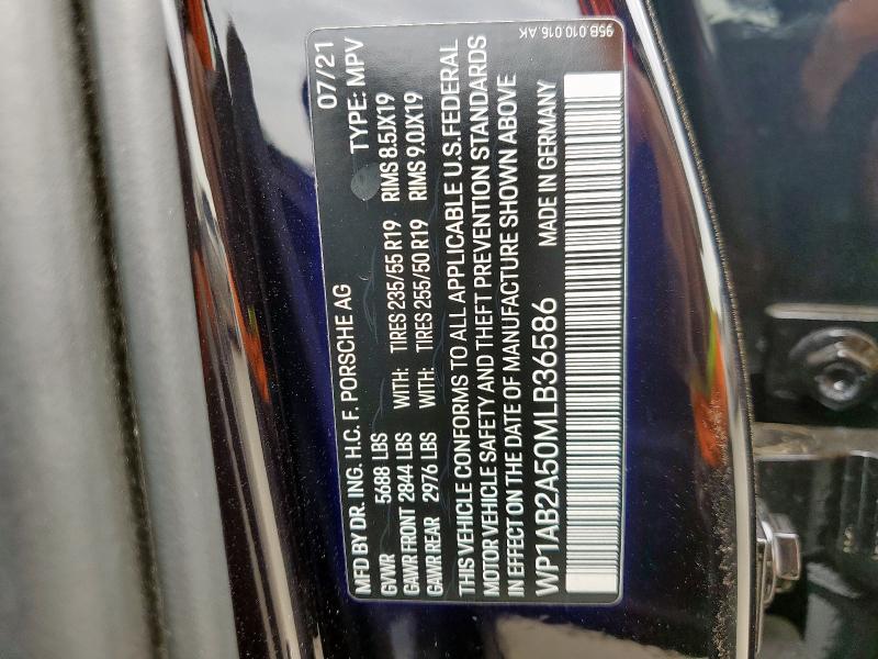 Photo 14 from auction – 2021 PORSCHE MACAN S with VIN WP1AB2A50MLB36586