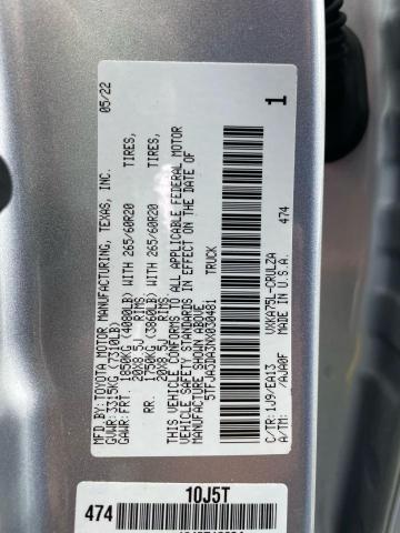 Photo 10 from auction – 2022 TOYOTA TUNDRA DOU with VIN 5TFJA5DA3NX030481