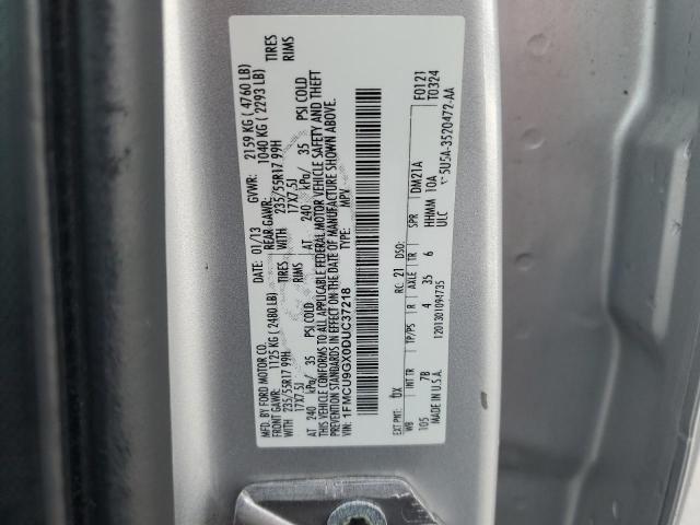 Photo 14 from auction – 2013 FORD ESCAPE SE with VIN 1FMCU9GX0DUC37218