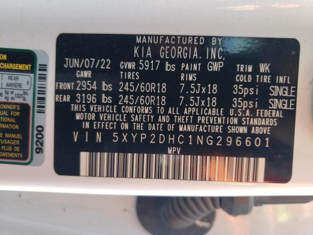 Photo 14 from auction – 2022 KIA TELLURIDE with VIN 5XYP2DHC1NG296601