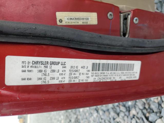 Photo 14 from auction – 2012 JEEP COMPASS SP with VIN 1C4NJCBA8CD661086