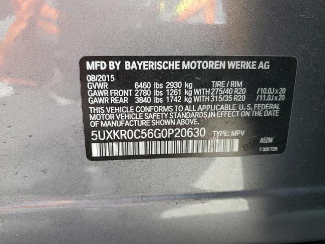 Photo 14 from auction – 2016 BMW X5 XDRIVE3 with VIN 5UXKR0C56G0P20630
