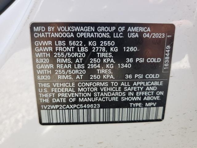 Photo 14 from auction – 2023 VOLKSWAGEN ATLAS SE with VIN 1V2WP2CAXPC549623