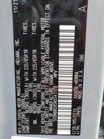 Photo 14 from auction – 2022 TOYOTA HIGHLANDER with VIN 5TDABRCH5NS541179