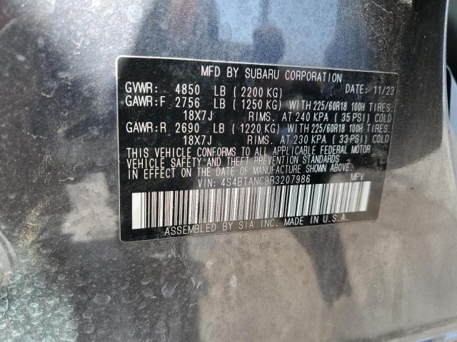Photo 14 from auction – 2024 SUBARU OUTBACK LI with VIN 4S4BTANC9R3207986