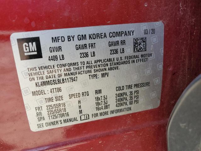 Photo 14 from auction – 2020 BUICK ENCORE GX with VIN KL4MMGSL8LB117947