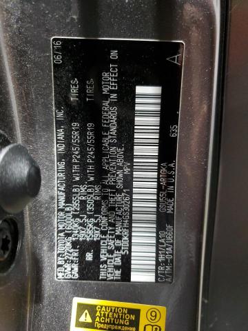 Photo 14 from auction – 2016 TOYOTA HIGHLANDER with VIN 5TDDKRFH4GS302671