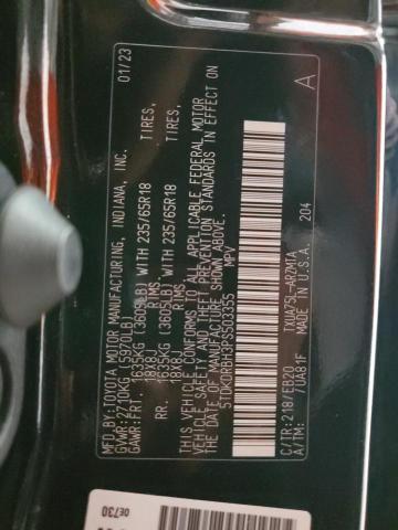 Photo 14 from auction – 2023 TOYOTA HIGHLANDER with VIN 5TDKDRBH3PS503355