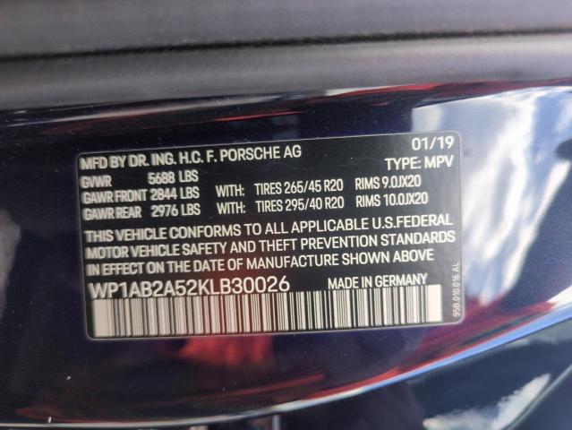 Photo 14 from auction – 2019 PORSCHE MACAN S with VIN WP1AB2A52KLB30026