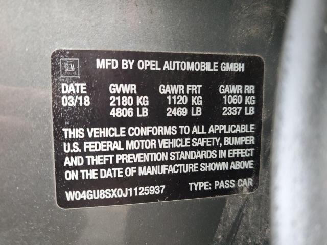Photo 14 from auction – 2018 BUICK REGAL TOUR with VIN W04GU8SX0J1125937