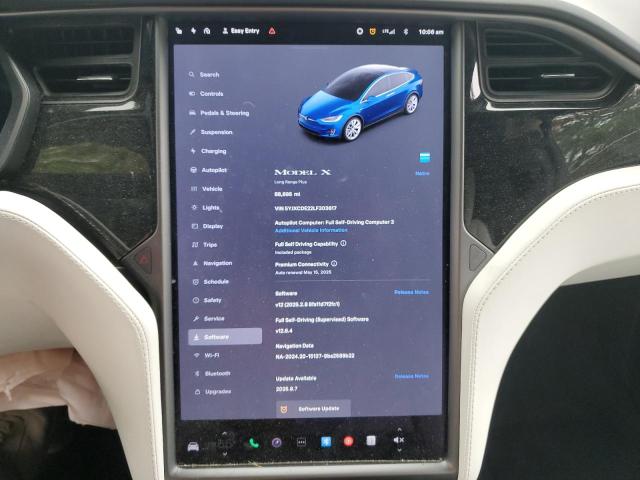 Photo 9 from auction – 2020 TESLA MODEL X with VIN 5YJXCDE22LF303617