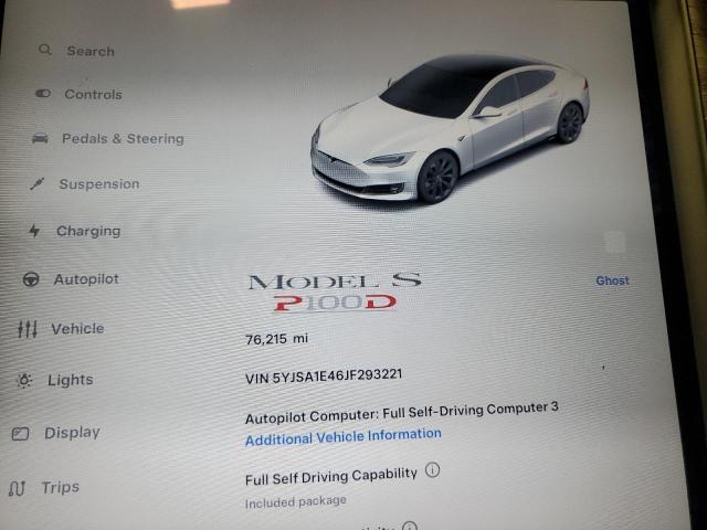 Photo 9 from auction – 2018 TESLA MODEL S with VIN 5YJSA1E46JF293221