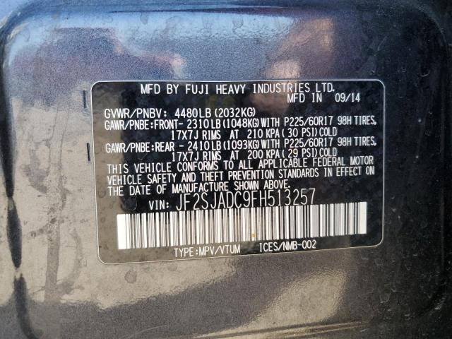 Photo 14 from auction – 2015 SUBARU FORESTER 2 with VIN JF2SJADC9FH513257