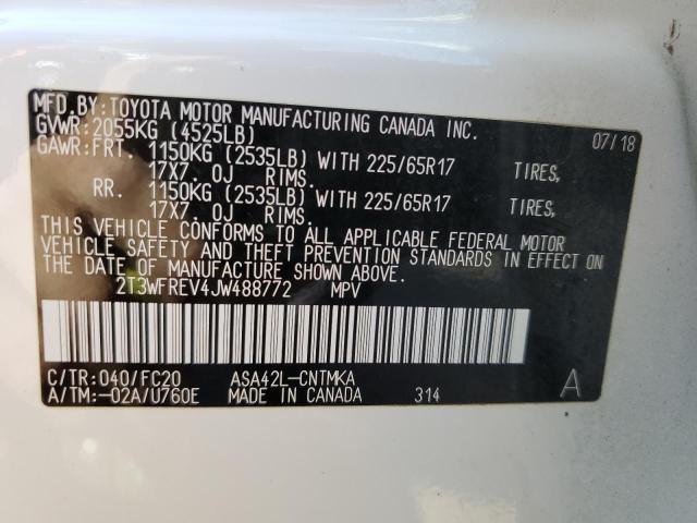 Photo 14 from auction – 2018 TOYOTA RAV4 ADVEN with VIN 2T3WFREV4JW488772