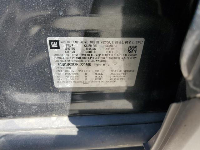 Photo 14 from auction – 2017 CHEVROLET TRAX 1LT with VIN 3GNCJPSB3HL229506