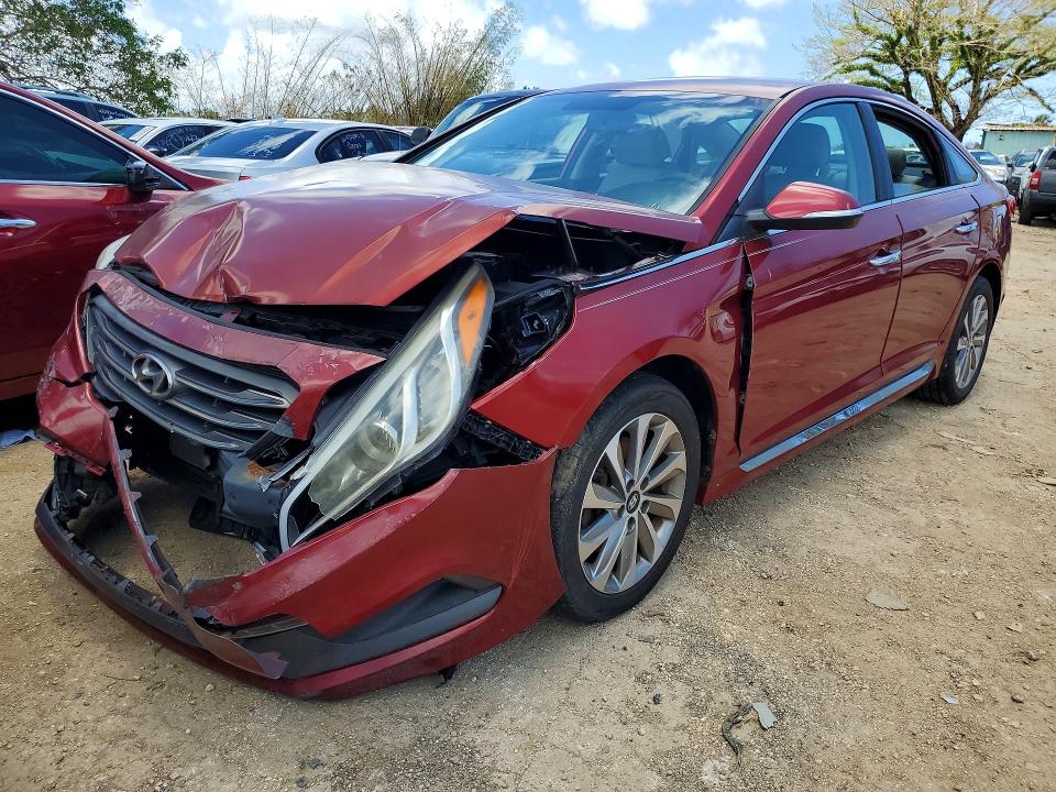 HYUNDAI SONATA 2015 with VIN 5NPE34AF8FH248323 - Photo from auction