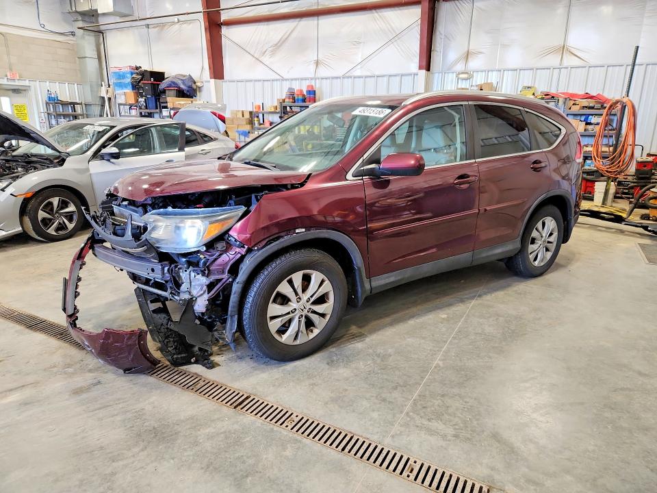 HONDA CR-V 2013 with VIN 5J6RM3H78DL025838 - Photo from auction