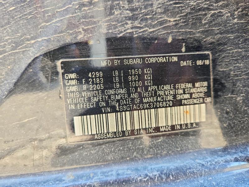Foto 14 de la subasta – 2019 SUBARU IMPREZA con VIN 4S3GTAC69K3706820