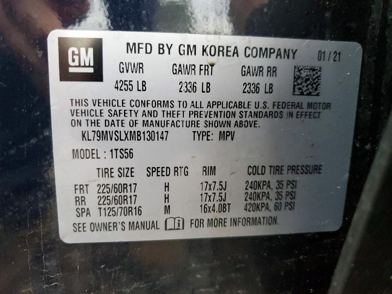 Photo 14 from auction – 2021 CHEVROLET TRAILBLAZER with VIN KL79MVSLXMB130147