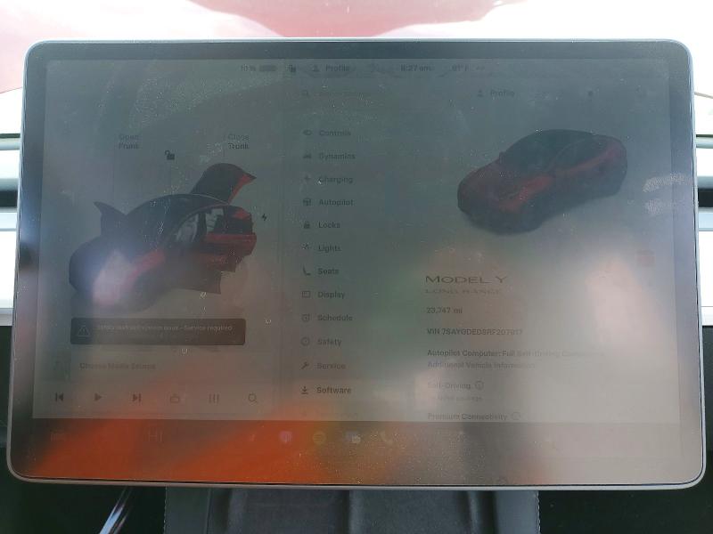 Photo 9 from auction – 2024 TESLA MODEL Y with VIN 7SAYGDED8RF207917