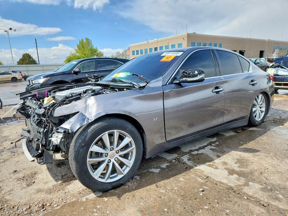 INFINITI Q50 2014 with VIN JN1BV7AR6EM680554 - Photo from auction