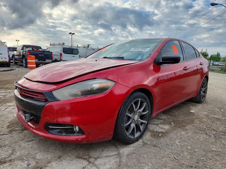 DODGE DART 2013 with VIN 1C3CDFBA8DD185184 - Photo from auction