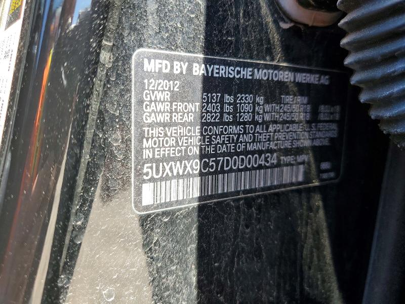 Photo 14 from auction – 2013 BMW X3 with VIN 5UXWX9C57D0D00434