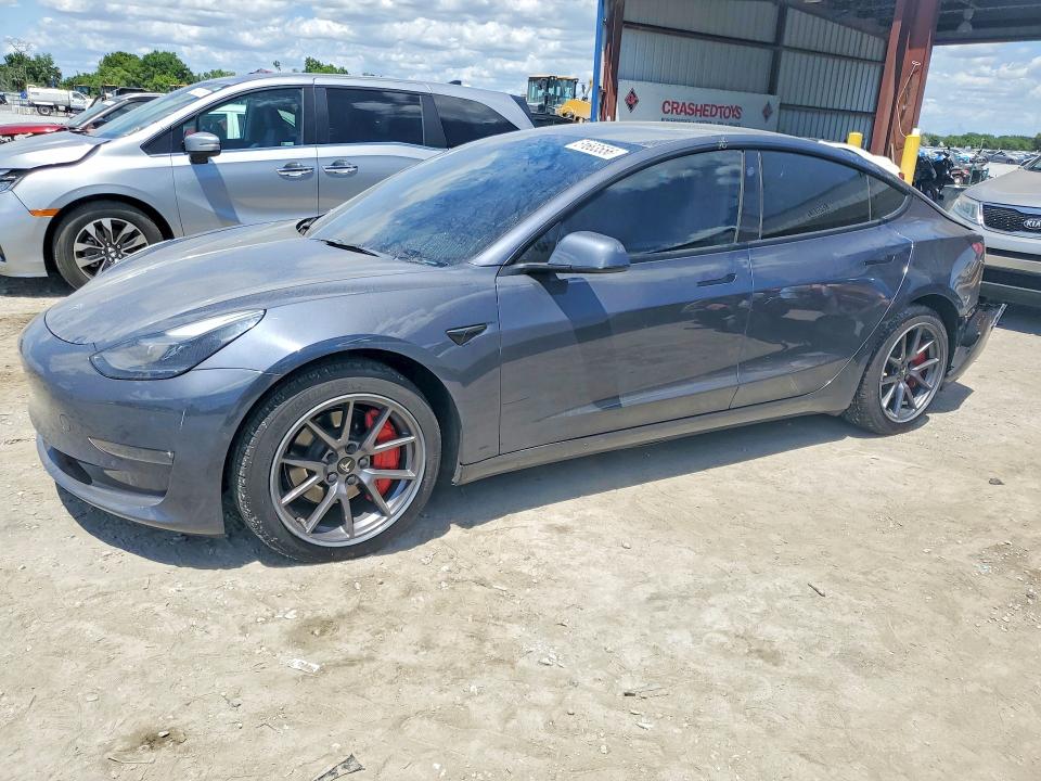 TESLA MODEL 3 2022 with VIN 5YJ3E1EB7NF323016 - Photo from auction