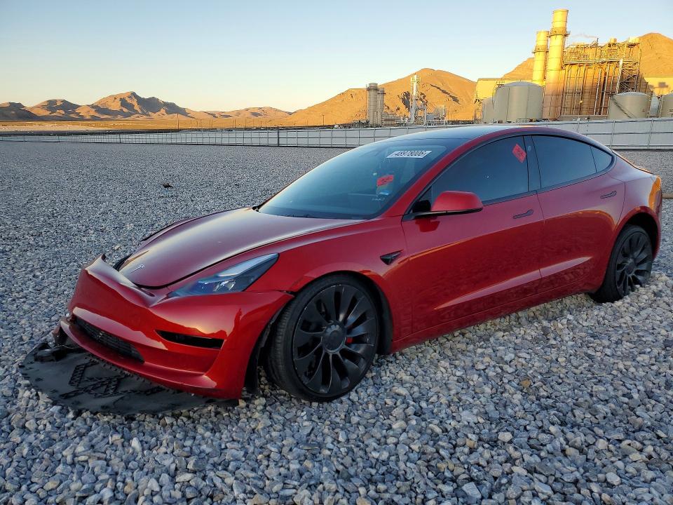 TESLA MODEL 3 2023 with VIN 5YJ3E1EC9PF633874 - Photo from auction