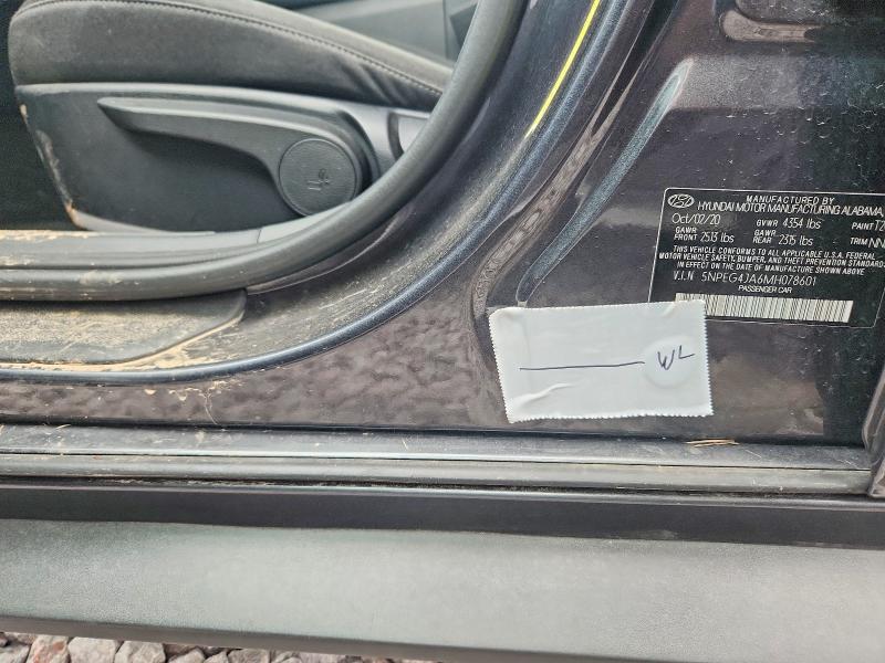Photo 12 from auction – 2021 HYUNDAI SONATA with VIN 5NPEG4JA6MH078601