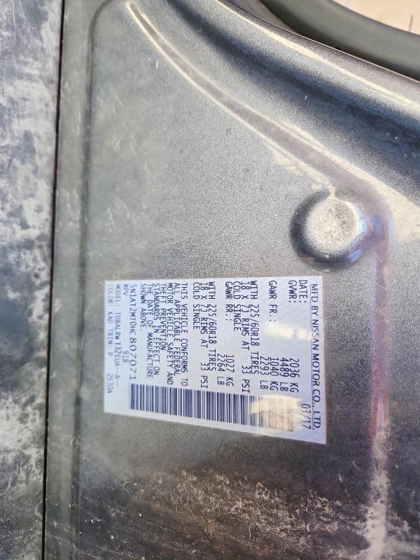 Photo 14 from auction – 2017 NISSAN ROGUE with VIN 5N1AT2MT0HC807071