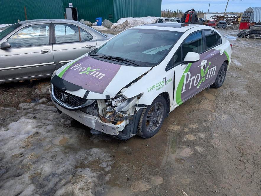 HONDA CIVIC 2013 with VIN 2HGFB2F59DH008636 - Photo from auction