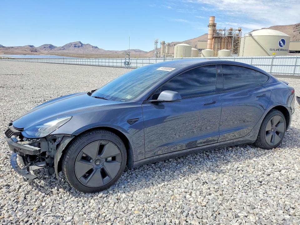 TESLA MODEL 3 2023 with VIN 5YJ3E1EAXPF713411 - Photo from auction