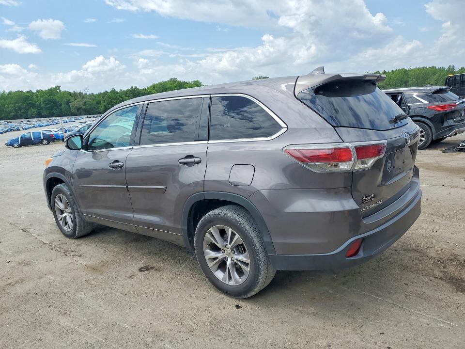 Photo 2 from auction – 2014 TOYOTA HIGHLANDER with VIN 5TDZKRFH7ES033827
