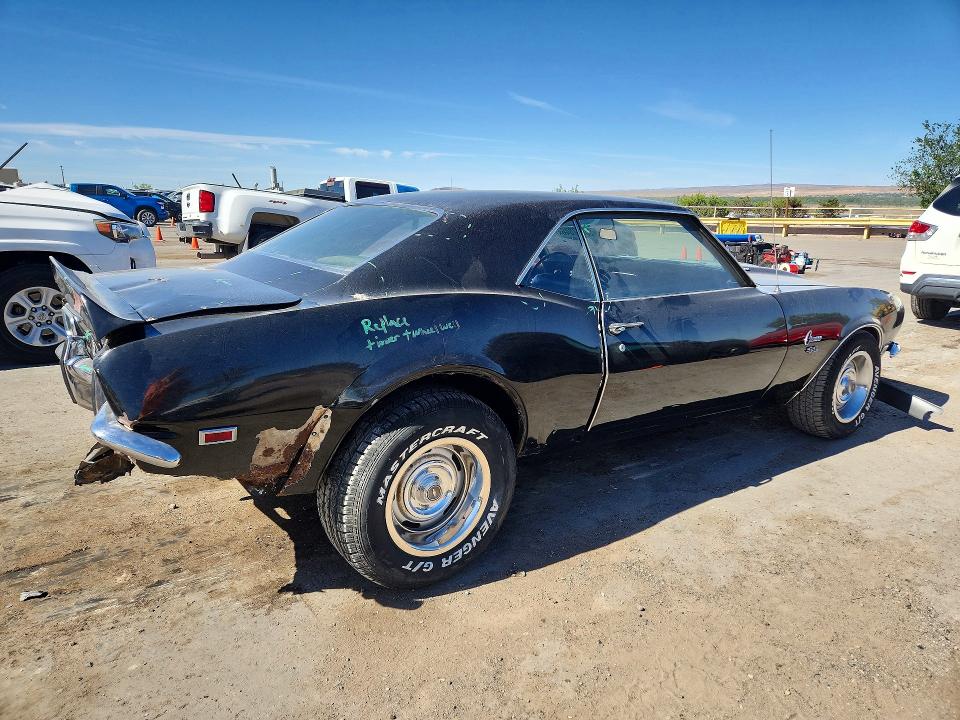 Photo 3 from auction – 1968 CHEVROLET CAMARO with VIN 124378N340984