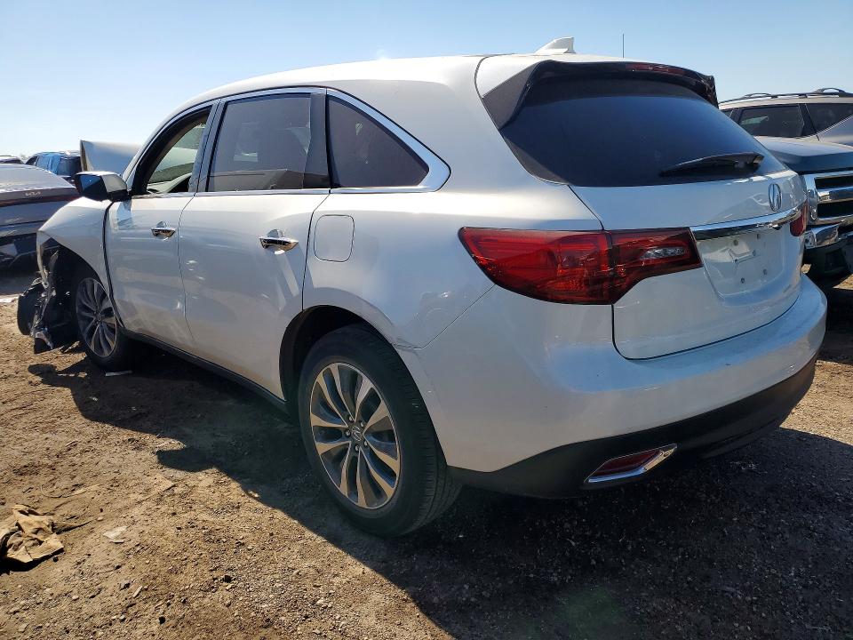 Photo 2 from auction – 2016 ACURA MDX with VIN 5FRYD3H49GB007457
