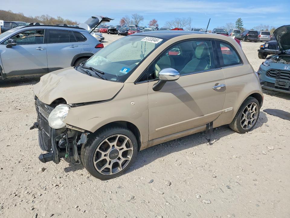 FIAT 500 2012 with VIN 3C3CFFCR7CT118230 - Photo from auction