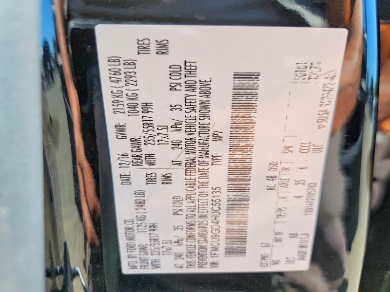 Photo 14 from auction – 2017 FORD ESCAPE with VIN 1FMCU9GD4HUC55135