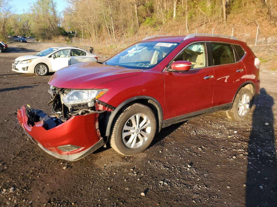 NISSAN ROGUE 2015 with VIN KNMAT2MV0FP513634 - Photo from auction