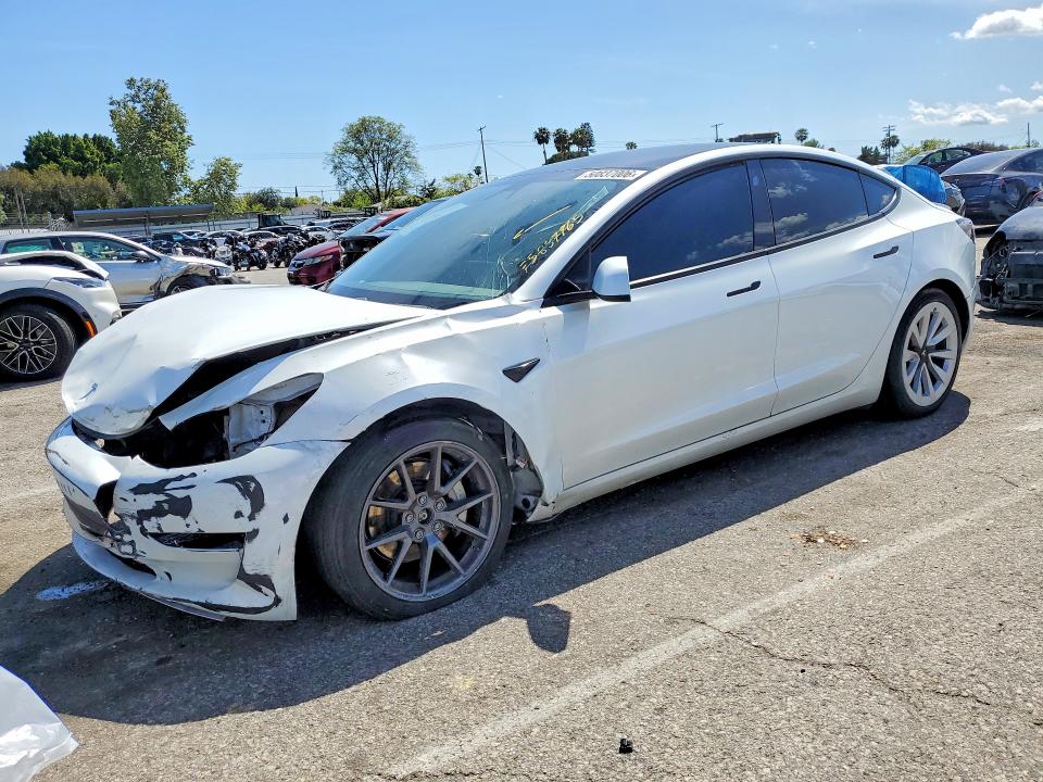 TESLA MODEL 3 2021 with VIN 5YJ3E1EB0MF015555 - Photo from auction