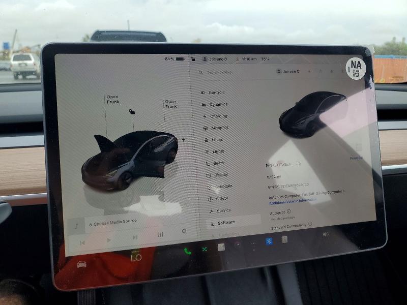 Photo 9 from auction – 2023 TESLA MODEL 3 with VIN 5YJ3E1EA9PF699730