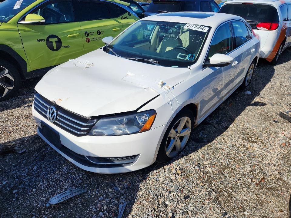 Photo 1 from auction – 2012 VOLKSWAGEN PASSAT with VIN 1VWBP7A31CC053473