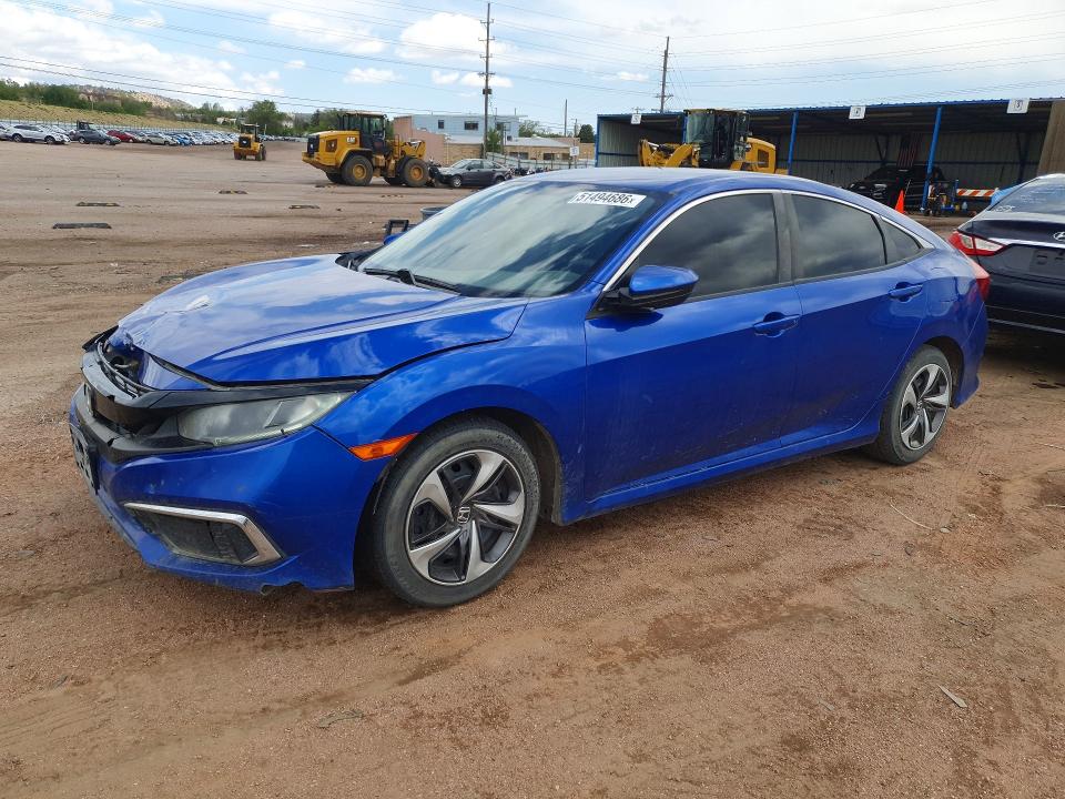 HONDA CIVIC 2019 with VIN 19XFC2F63KE200485 - Photo from auction