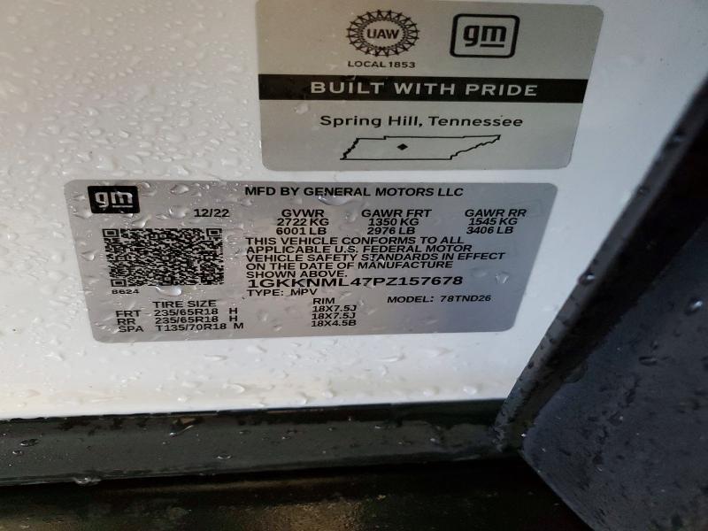 Photo 14 from auction – 2023 GMC ACADIA with VIN 1GKKNML47PZ157678