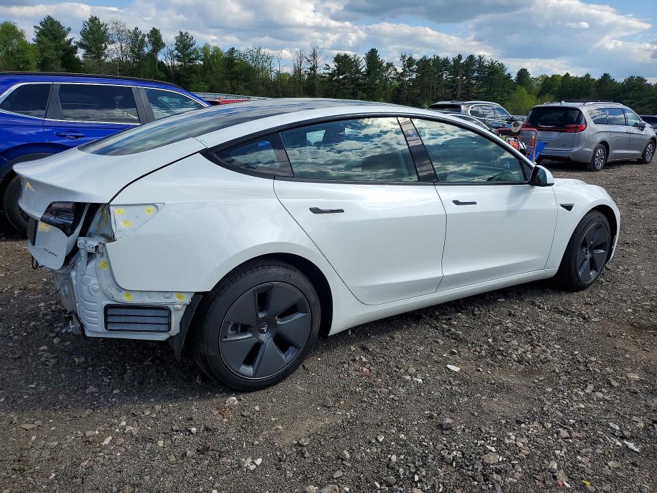 Photo 3 from auction – 2022 TESLA MODEL 3 with VIN 5YJ3E1EB5NF276262