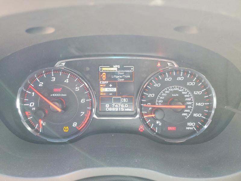 Photo 9 from auction – 2019 SUBARU WRX with VIN JF1VA2R69K9820989