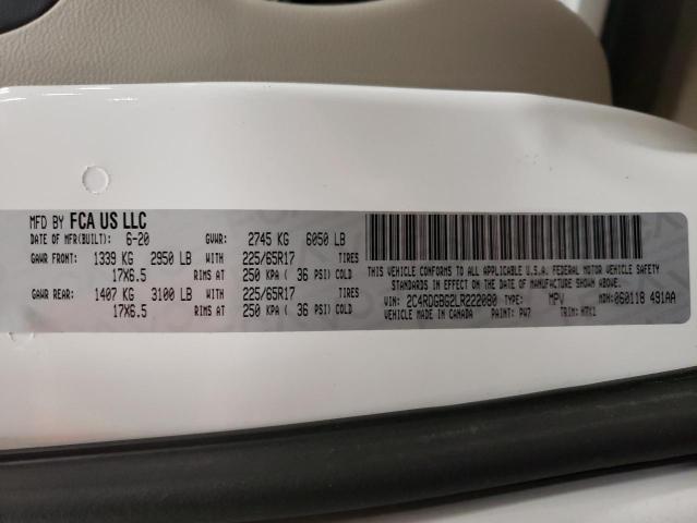 Photo 14 from auction – 2020 DODGE GRAND CARA with VIN 2C4RDGBG2LR222080